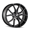 Touren TOUREN TF01 3501 BRUSHED MATTE BLACK W/ DARK TINT 17X7.5 5-108 40MM 63.5MM 3501-7731TM40