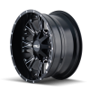 Cali-Offroad CALI OFF-ROAD AMERICANA 9101 SATIN BLACK/MILLED SPOKES 20X10 5-127/5-139.7 -25MM 87MM 9101-2152M