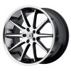 Asanti Black ABL4-20105645MS AB4 20X10 5X112 MACH FACE SS LIP 45MM