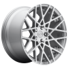 Rotiform 1PC R1101885F8+45 R110 18X8.5 5X112 GL-SLVR-MACH 45MM